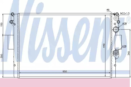 Теплообменник NISSENS 61985