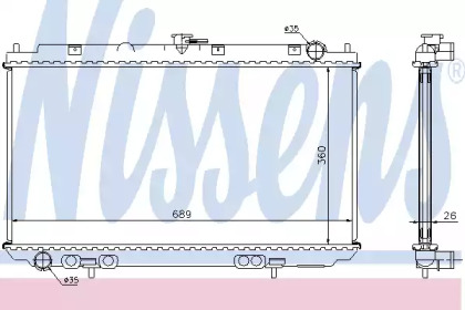 Теплообменник NISSENS 67349A