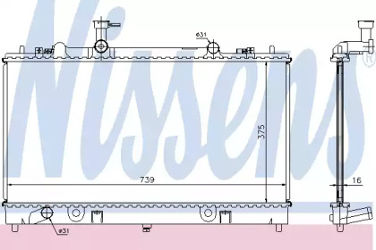 Теплообменник NISSENS 62466A