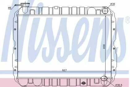 Радиатор, охлаждение двигателя NISSENS 64652
