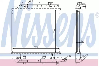 Теплообменник NISSENS 62459