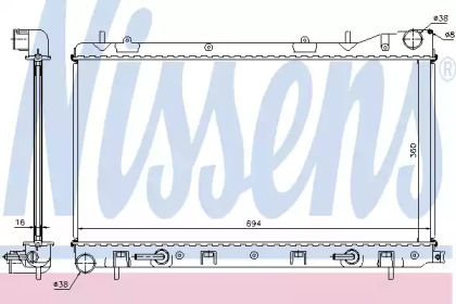 Теплообменник NISSENS 67712