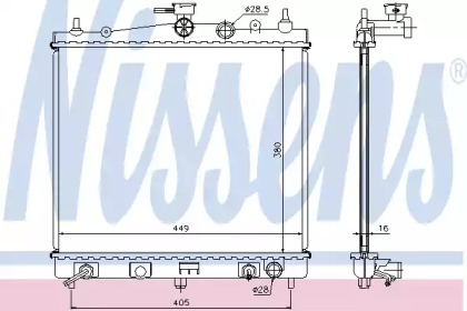 Теплообменник NISSENS 68700A