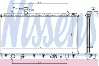 Теплообменник NISSENS 64166A