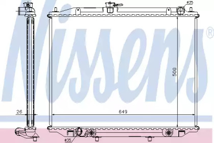 Теплообменник NISSENS 68707A