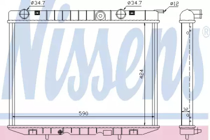 Теплообменник NISSENS 63037