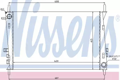 Теплообменник NISSENS 66704