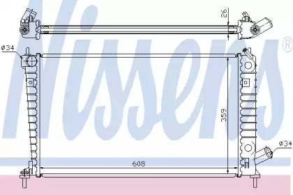 Теплообменник NISSENS 68004A