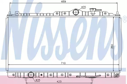 Теплообменник NISSENS 68180