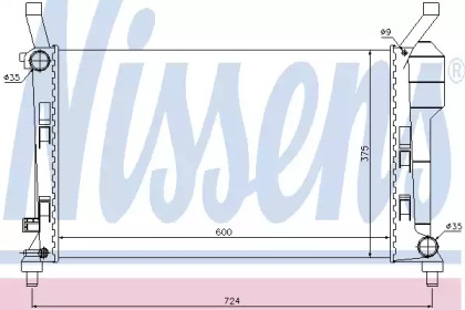 Теплообменник NISSENS 67106