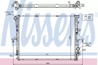 Теплообменник NISSENS 65275A