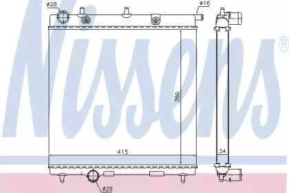 Теплообменник NISSENS 63505