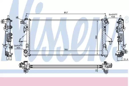 Теплообменник NISSENS 63555A