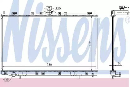 Теплообменник NISSENS 68182