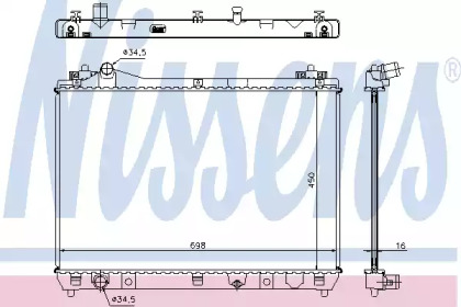 Теплообменник NISSENS 64200