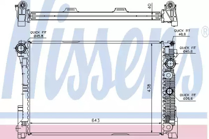 Теплообменник NISSENS 67163