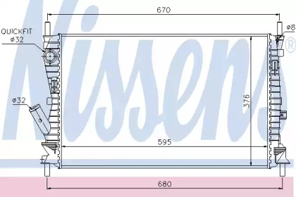 Теплообменник NISSENS 69223