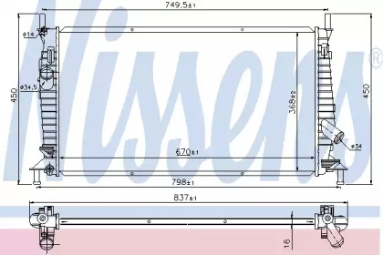 Теплообменник NISSENS 69480