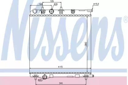 Теплообменник NISSENS 636002