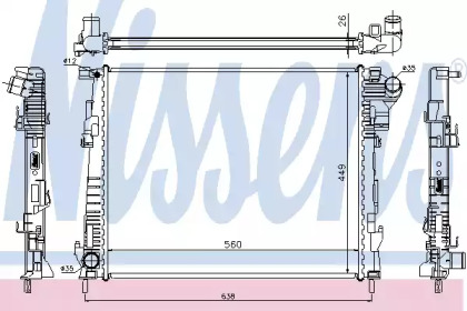 Теплообменник NISSENS 63122