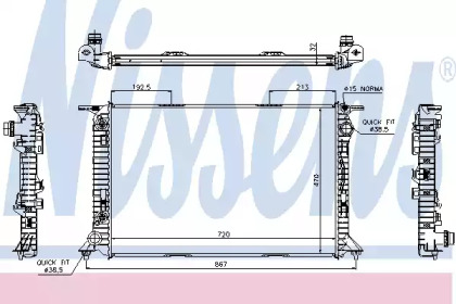 Теплообменник NISSENS 60322