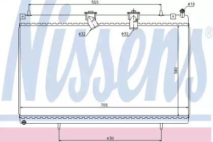 Теплообменник NISSENS 636003