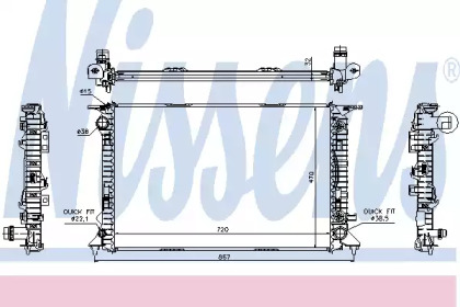 Теплообменник NISSENS 60324