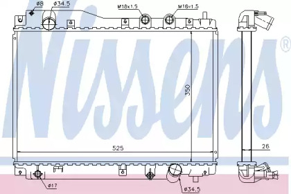 Теплообменник NISSENS 68109