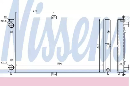 Теплообменник NISSENS 623552