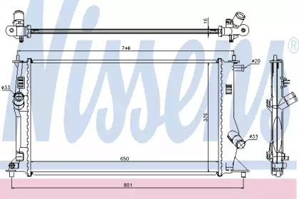 Теплообменник NISSENS 68503