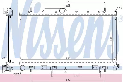 Теплообменник NISSENS 64116