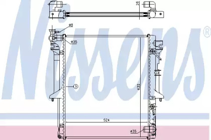 Теплообменник NISSENS 62896