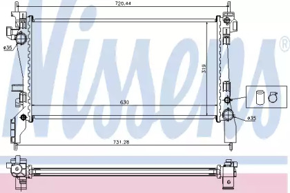 Теплообменник NISSENS 636004