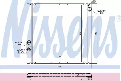 Теплообменник NISSENS 64327