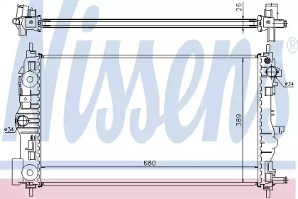 Теплообменник NISSENS 61676