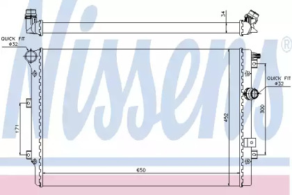 Теплообменник NISSENS 65015