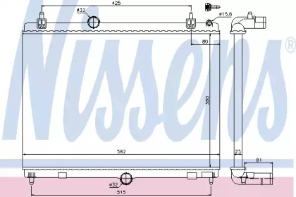 Теплообменник NISSENS 636008