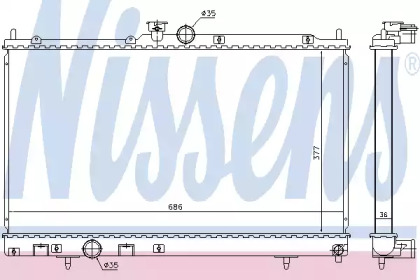 Теплообменник NISSENS 628956