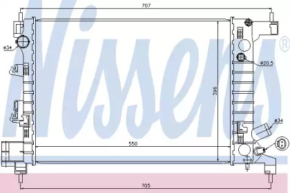 Теплообменник NISSENS 61678