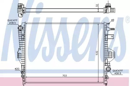 Теплообменник NISSENS 65299