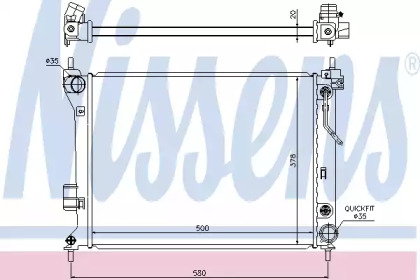 Теплообменник NISSENS 67548