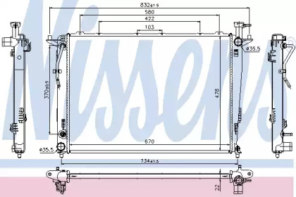 Теплообменник NISSENS 66781