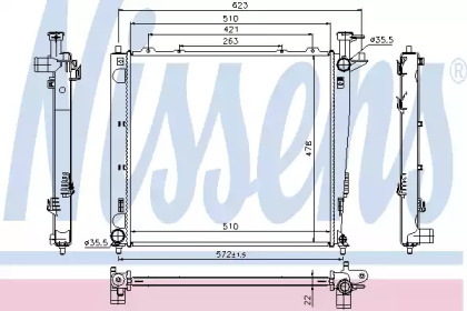 Теплообменник NISSENS 66782