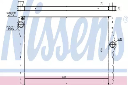 Теплообменник NISSENS 60777