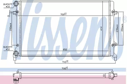 Теплообменник NISSENS 65305