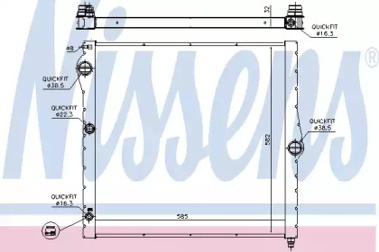 Теплообменник NISSENS 60827