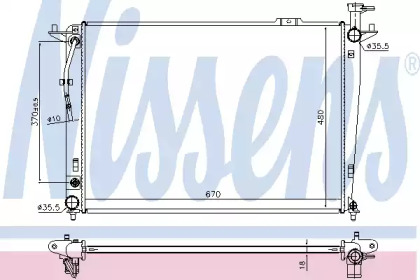 Теплообменник NISSENS 675035