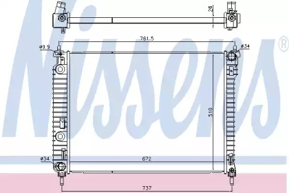 Теплообменник NISSENS 616905