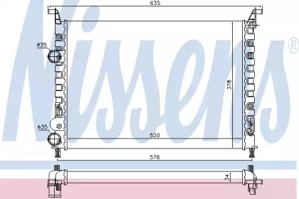 Теплообменник NISSENS 61684