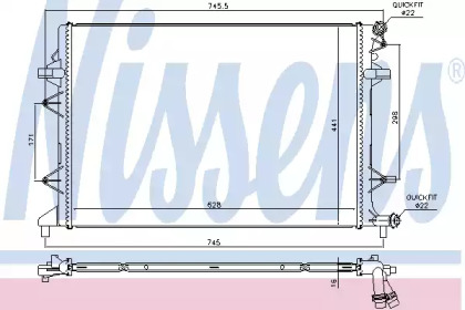 Теплообменник NISSENS 65017